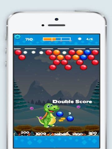 Dinosaur bubble shooter ball free mobile game screenshot 5