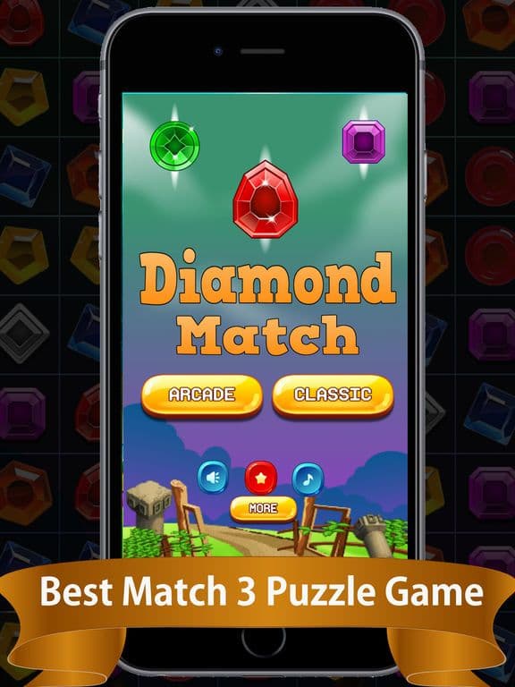 Diamond Match - 3 Free Fun Addictive Game screenshot 2