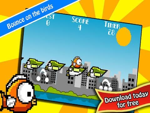Jumpy Lil Fish: A Bird Hopping Game - by Cobalt Play Games screenshot 3
