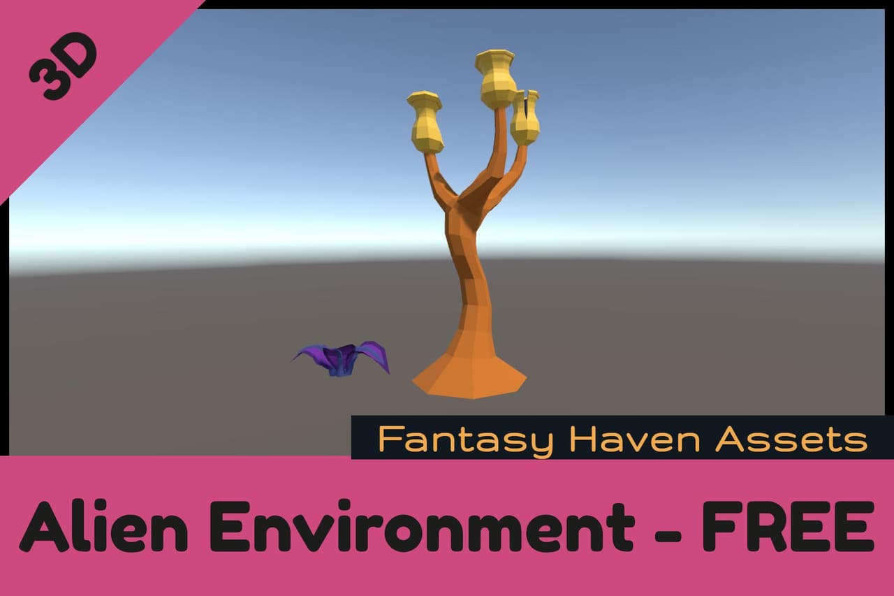 LOW POLY - Alien Environment - FREE 01 screenshot 2