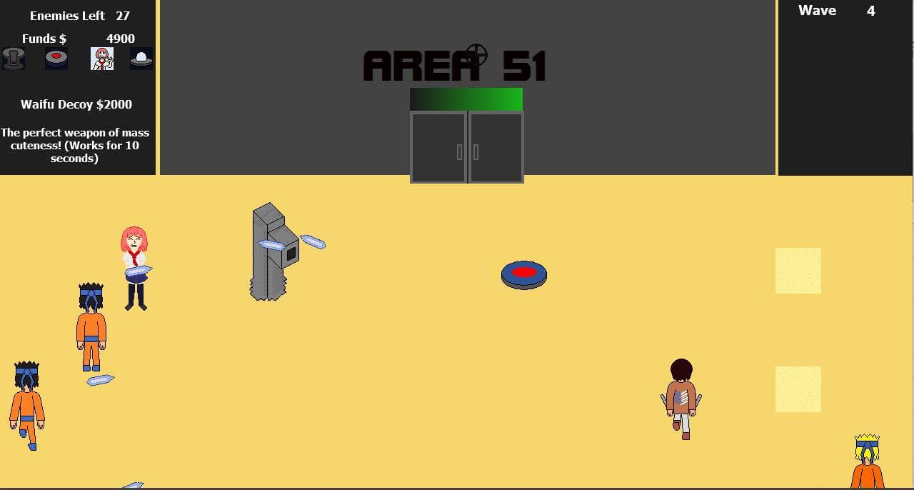 Area 51: Weeb Defense screenshot 3