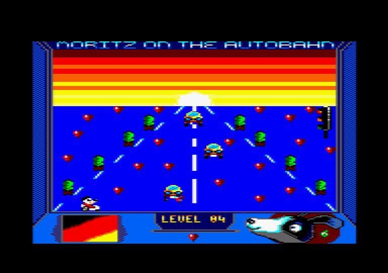 Moritz On The Autobahn (CPC Amstrad 128k)