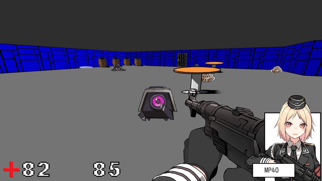 Dollfenstein 3D E1M1 demo screenshot 4