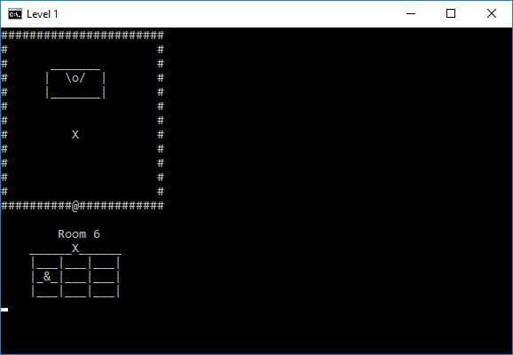 ASCII dungeon adventure screenshot 3
