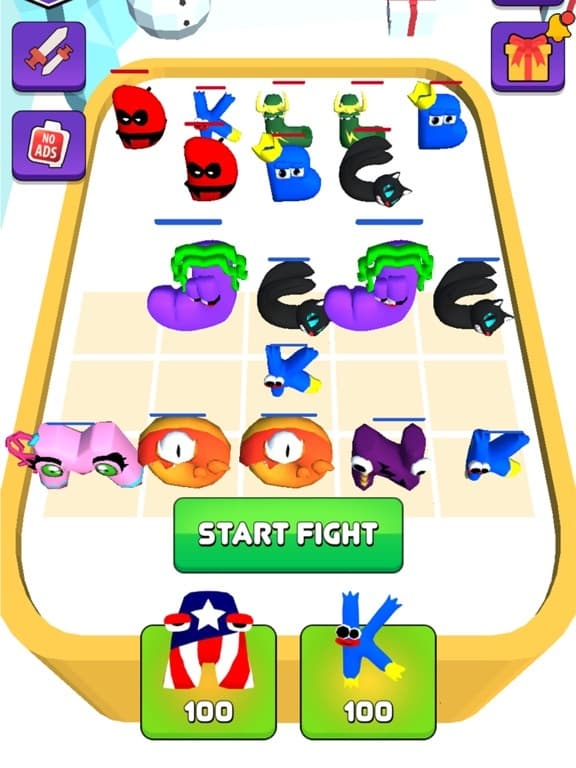 Alphabet Fusion Merge Monster screenshot 3