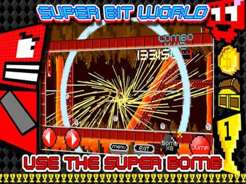 SUPER BIT WORLD: 2D Jump Platformer X Free - from Cobalt Play 8 Bit Games screenshot 5