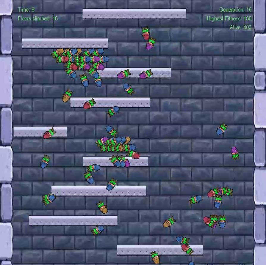 icyAI - Icy Tower AI vs. Human screenshot 4