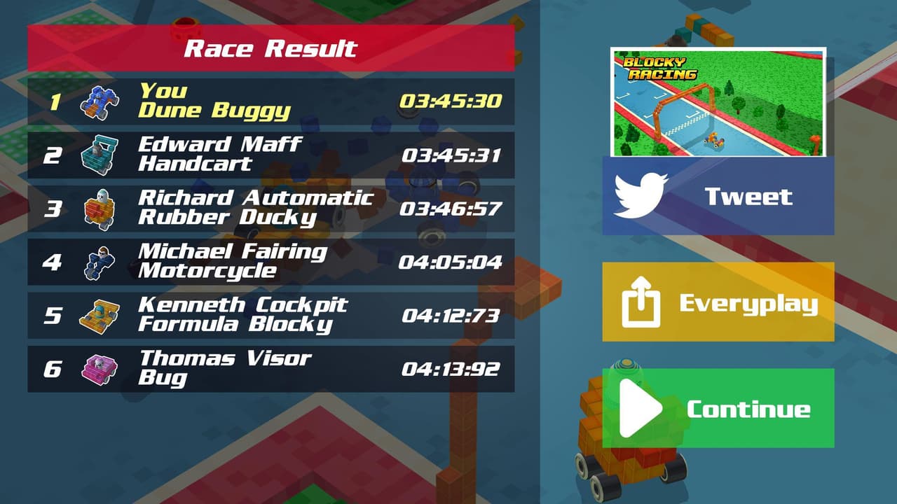 Blocky Racing (itch) screenshot 4