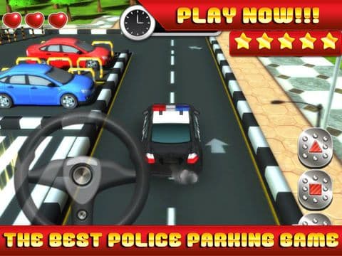 Action Police Car Parking Simulator 3D - Real Test Driving Game screenshot 2