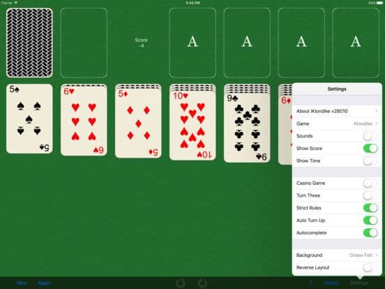 iKlondike Solitaire Lite screenshot 5