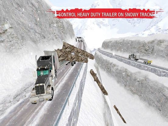 Winter Snow Giant Truck Drive screenshot 4
