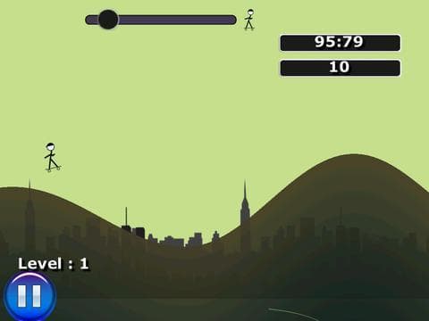 Stickman Skateboard Hill Ride screenshot 4