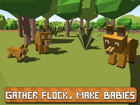 Blocky Fox Craft Simulator 3D screenshot 3