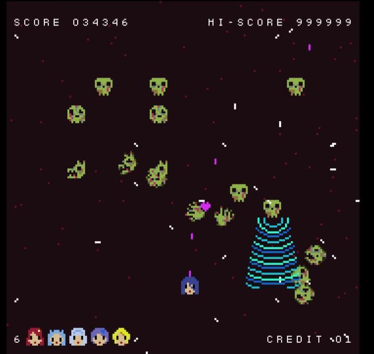 ゾンビランドサガスペースインベーダー screenshot 3