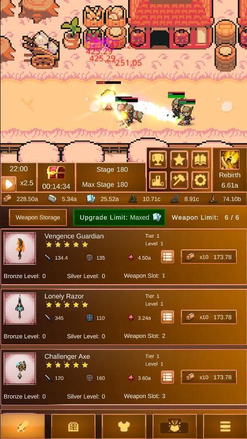 Idle Weapon Fantasy (Blood) screenshot 2