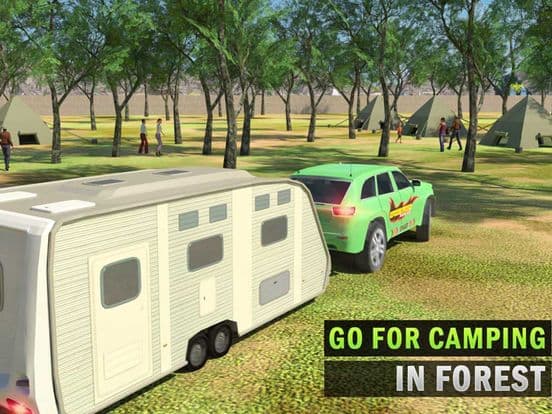 Summer Camper Van Truck Simulator & Car Parking 3D screenshot 2