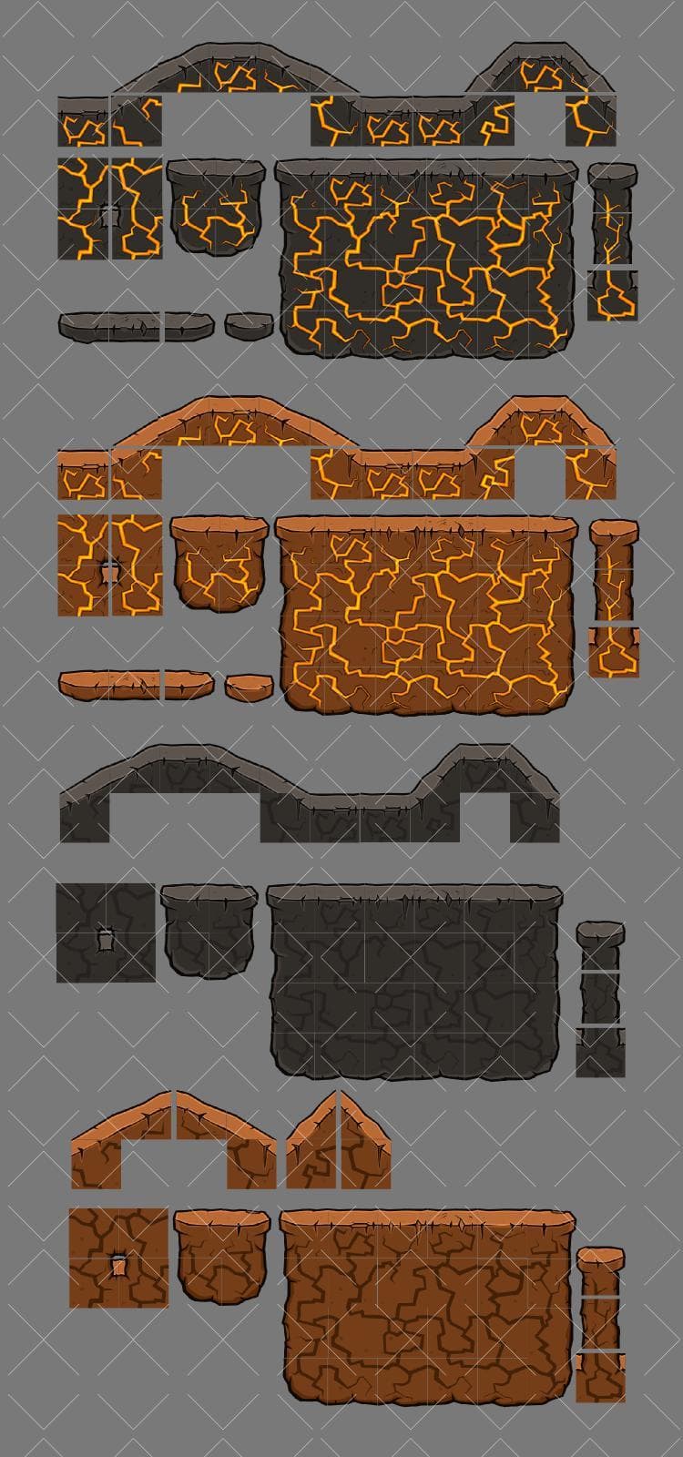 Lava tileset