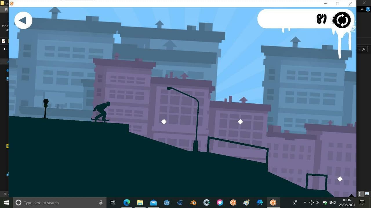 Endless skate boarder screenshot 2