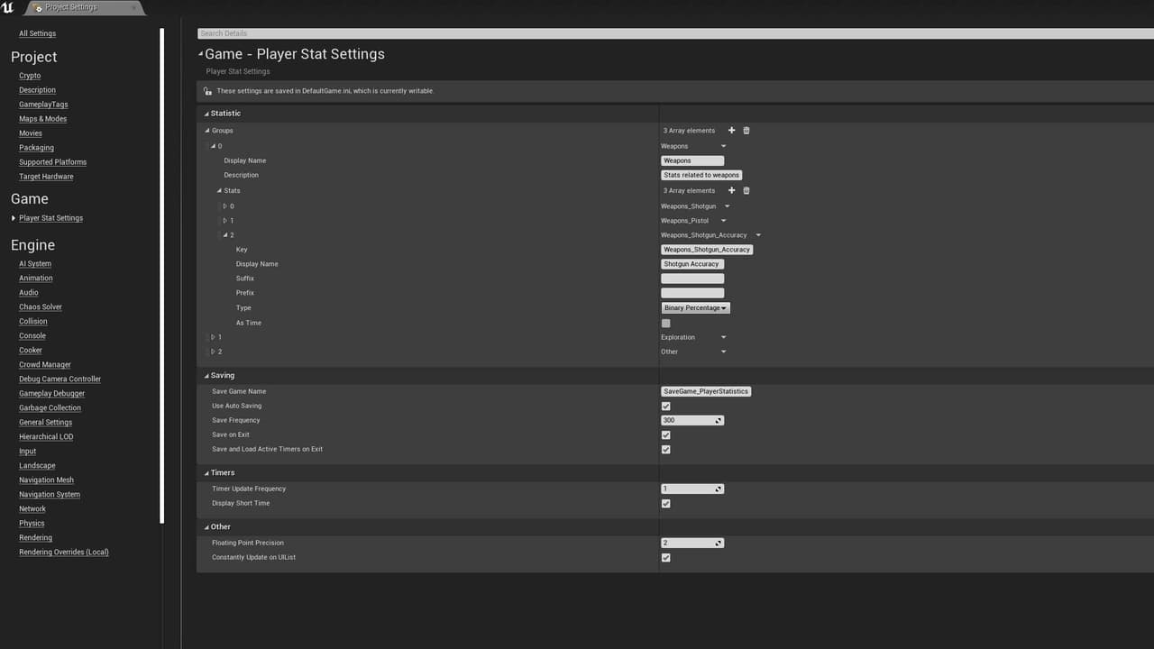 UE4 Player Statistics (Free Plugin) screenshot 3