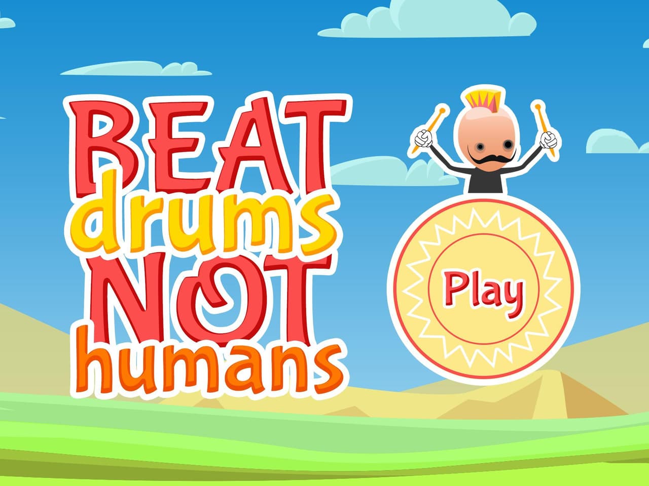 Beat drums not humans.