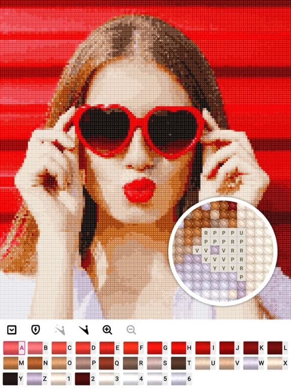 Cross stitch: Color by Letter screenshot 3