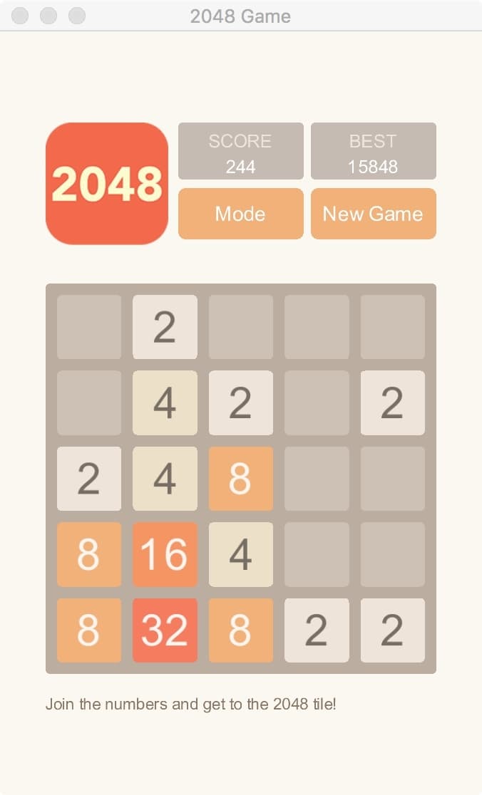 The 2048 Game