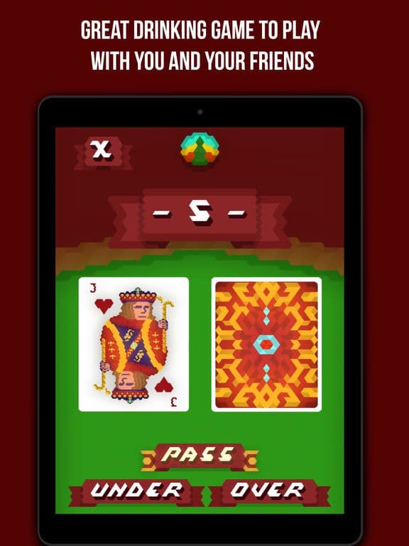 Over and Under - Drinking Game screenshot 2