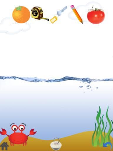 Kids science game with water