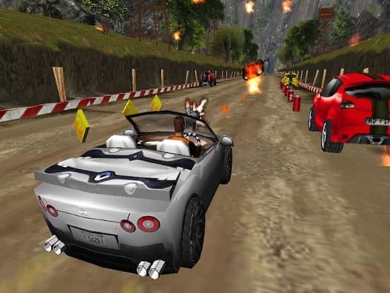 Burning Highway ( 3D Car Shooting Games ) screenshot 6