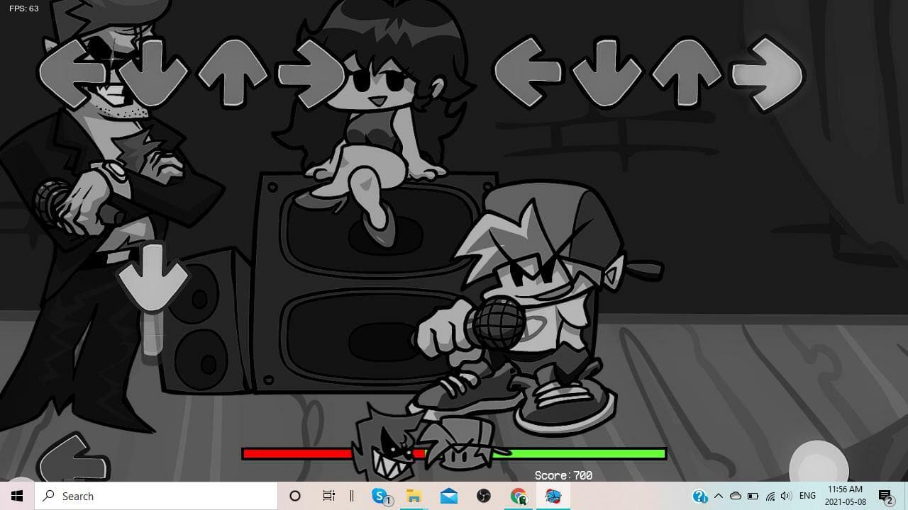 Friday Night Funkin black and white mod screenshot 3