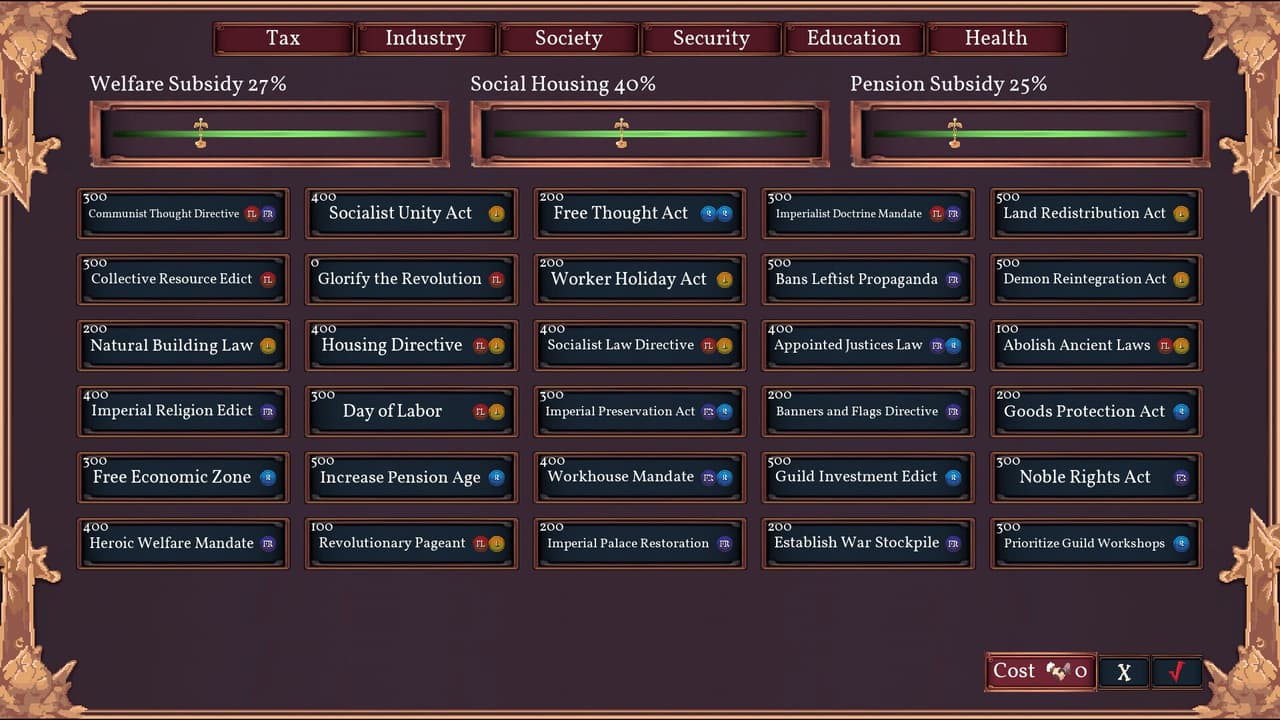 Fantasy Senate Simulator screenshot 2