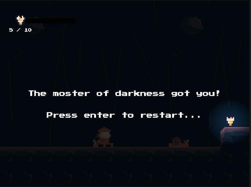 Deep into the darkness