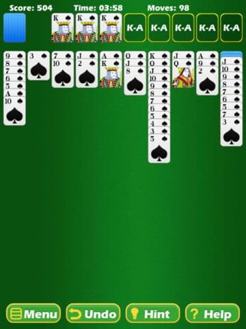 Spider Solitaire by Playfrog screenshot 2