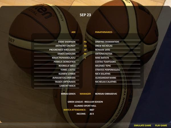 World Basketball Manager 2012 screenshot 5