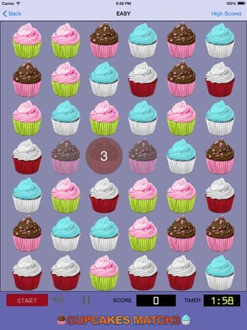 Cupcakes Match 3 screenshot 5