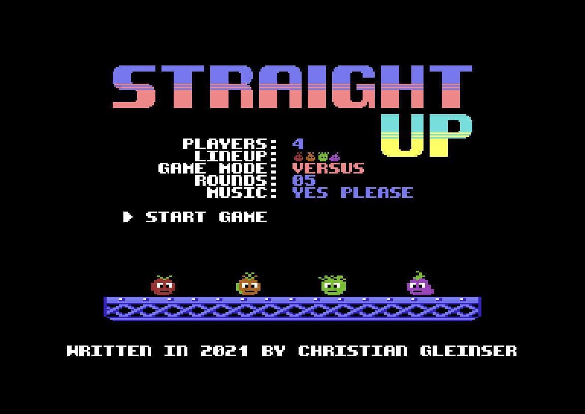 STRAIGHT UP (C64) screenshot 4
