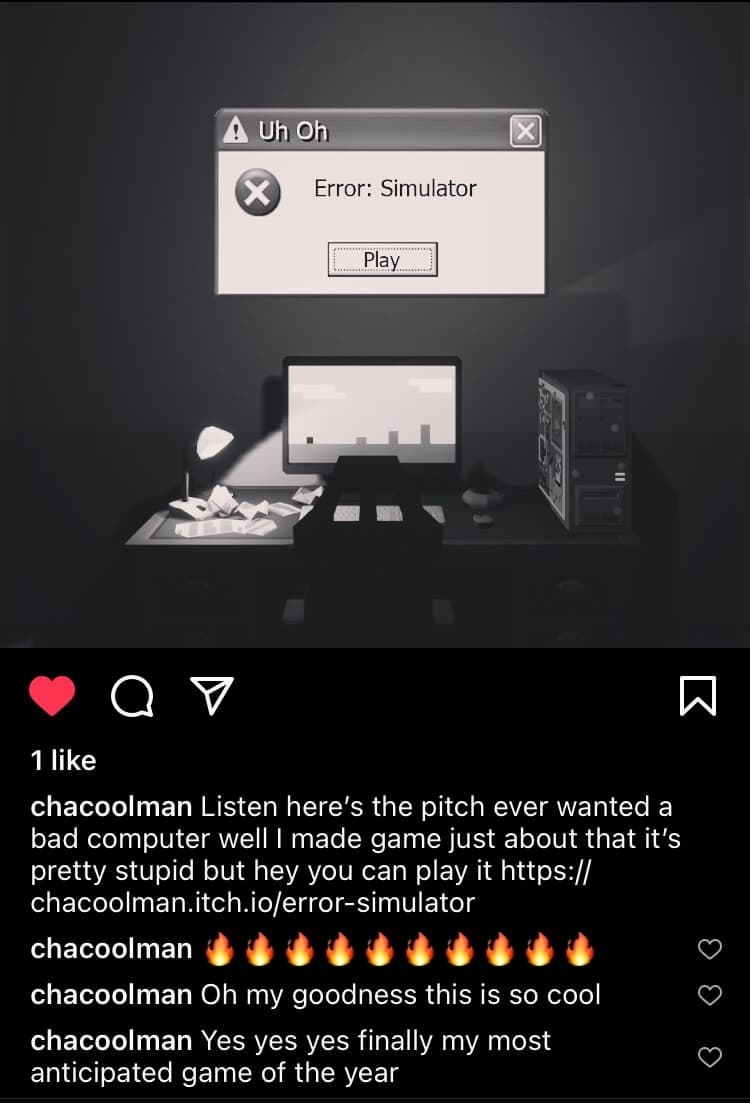 Error: Simulator