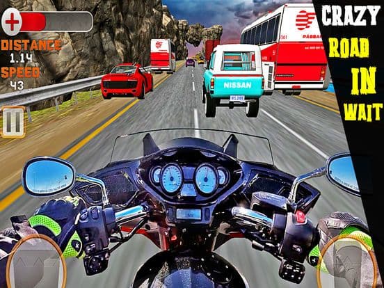 VR Crazy Bike Race: Traffic Racing Free screenshot 4