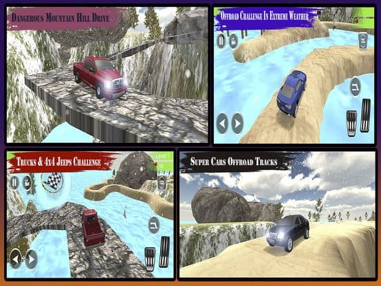 Dangerous 4x4 Mountain Drive: Snow Way Tracks screenshot 2