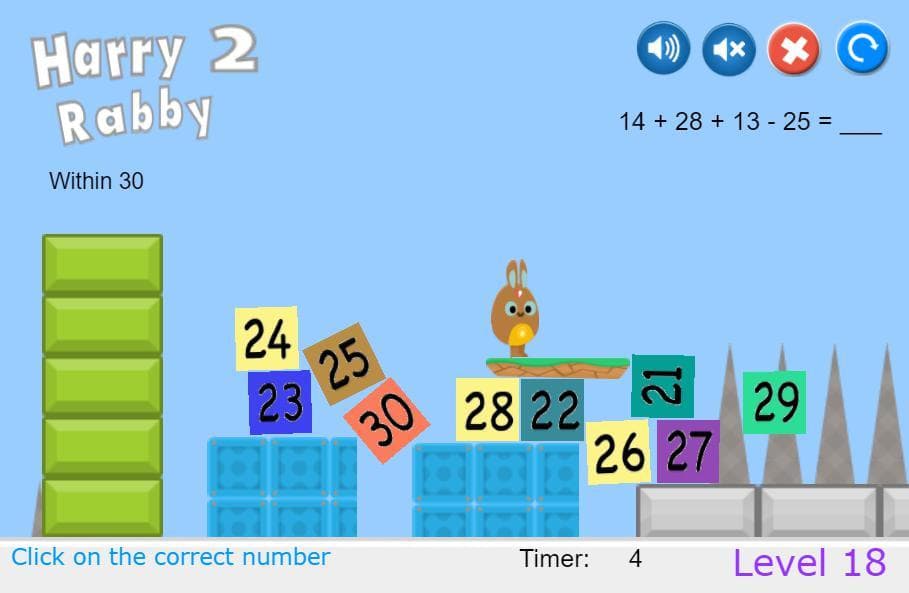 HarryRabby Elementary Math - Adding and Subtracting Four Numbers