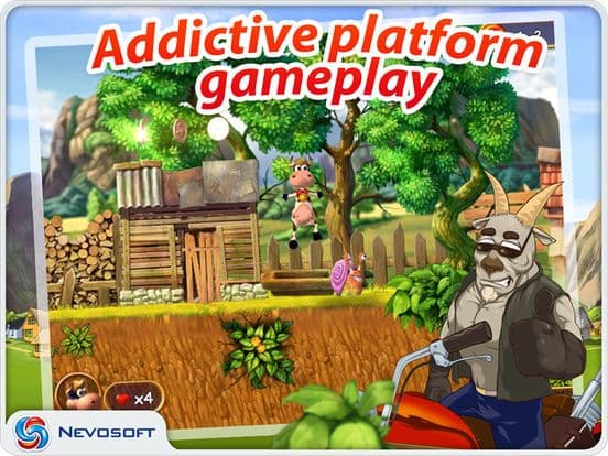 Supercow: funny farm arcade platformer HD Lite screenshot 2