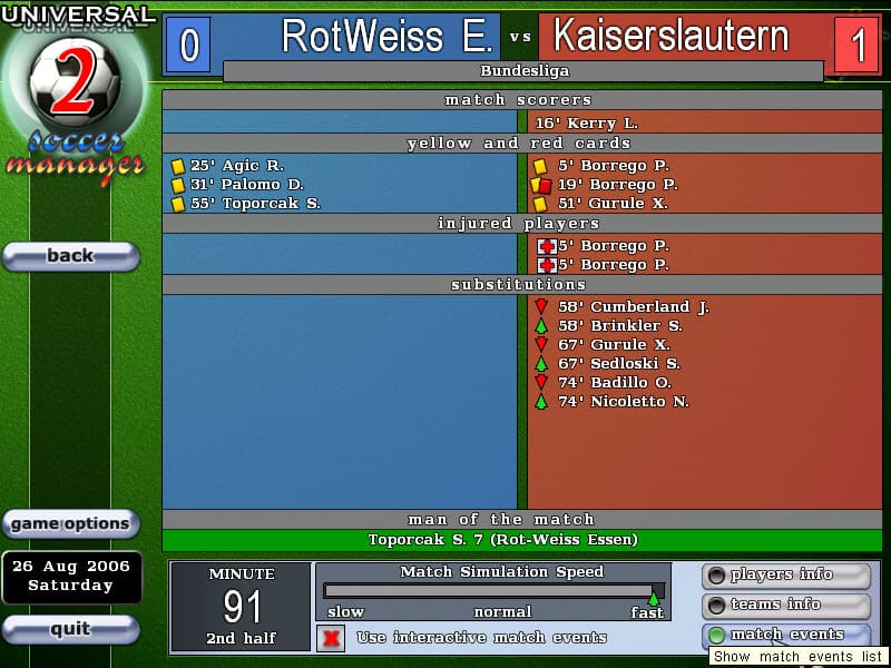 Universal Soccer Manager 2