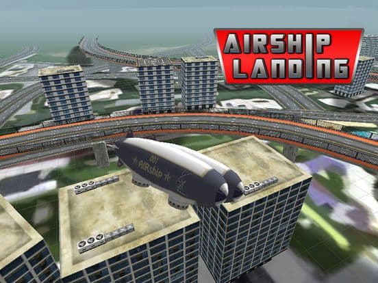 Airship Landing - Free Air plane Simulator Game screenshot 2