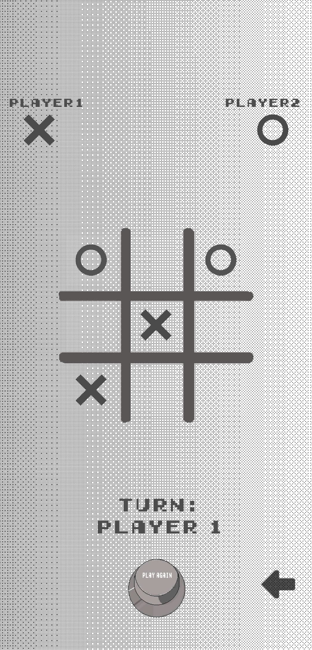 Tic Tac Toe pixelated