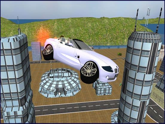 Flying Car Simulator - Futuristic Driving Stunts - Airplane Flight Pilot screenshot 2