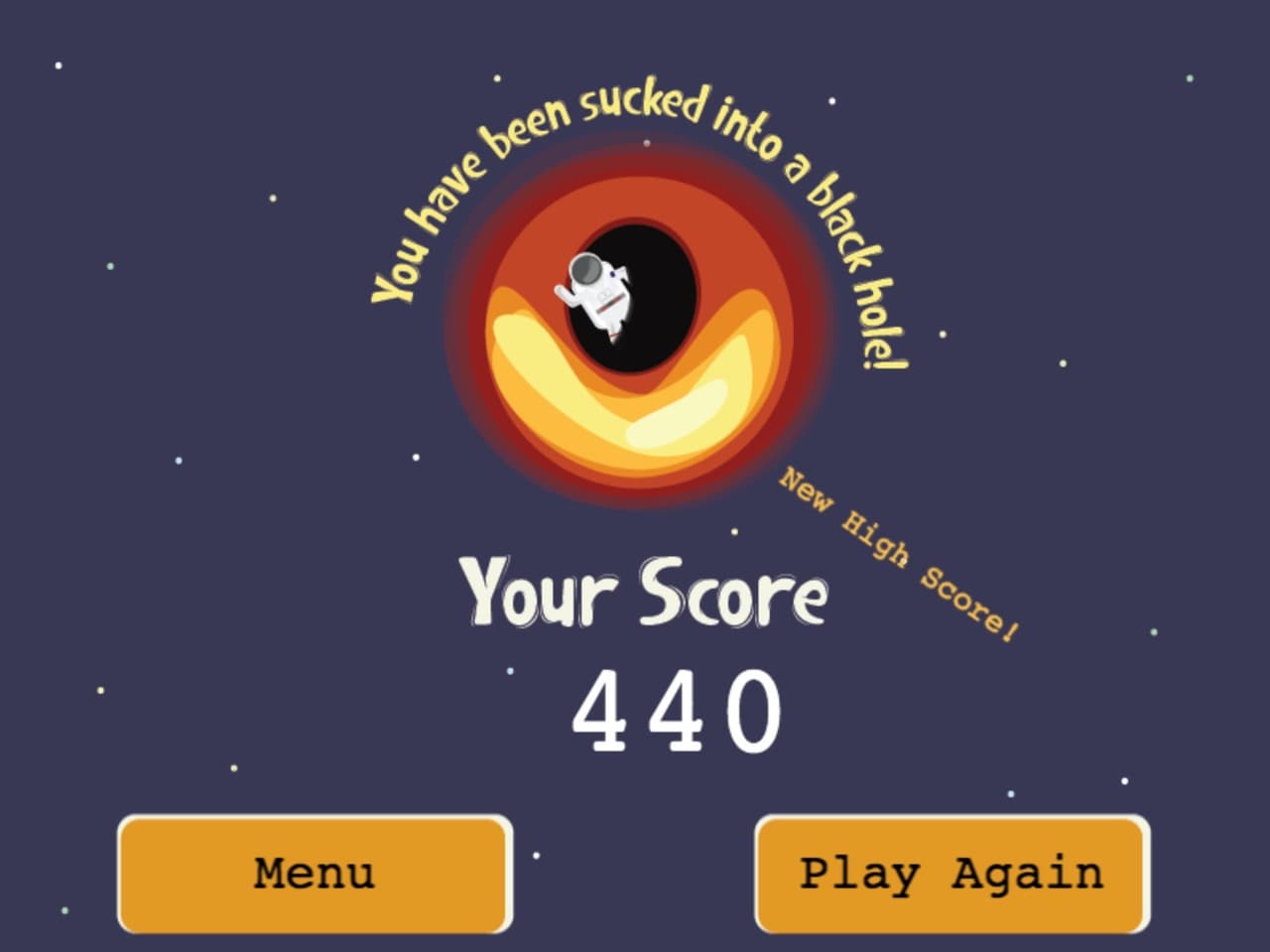 Black Hole Avoidance Simulator 3000