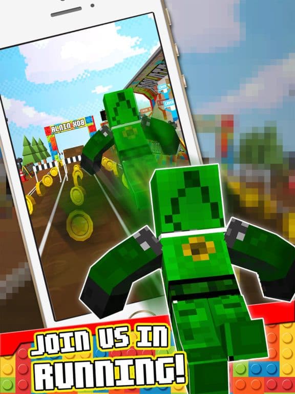 3D Block Ninja Running Pro screenshot 2