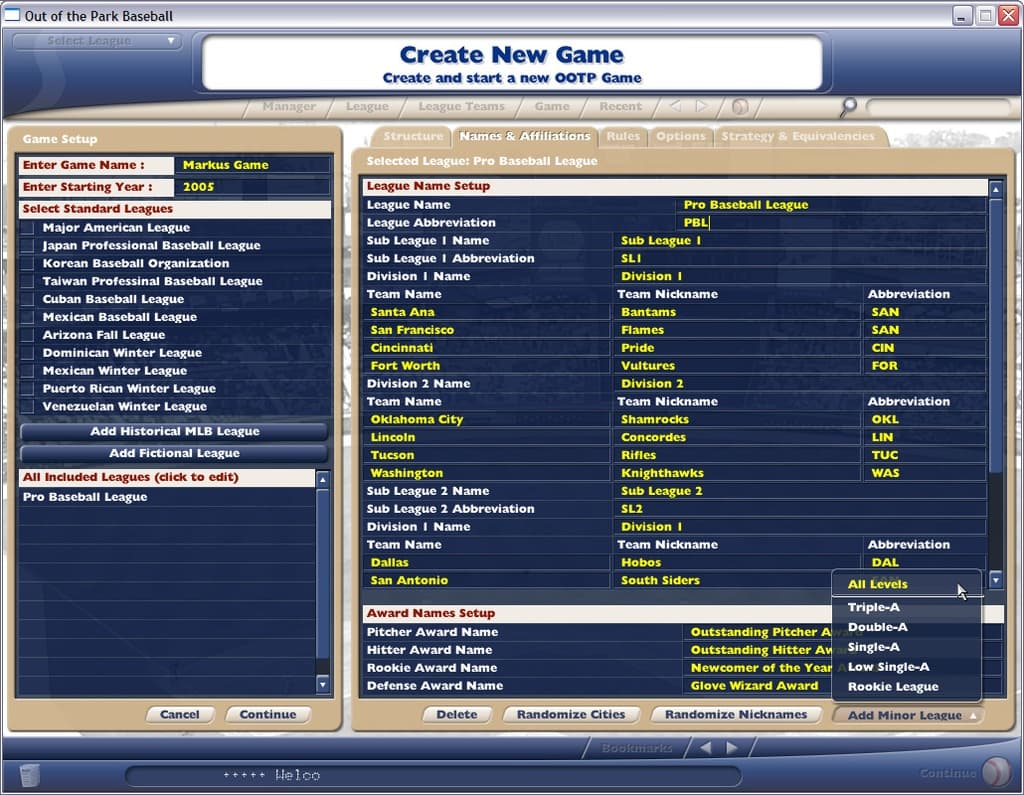 Out of the Park Baseball 2006 screenshot 6