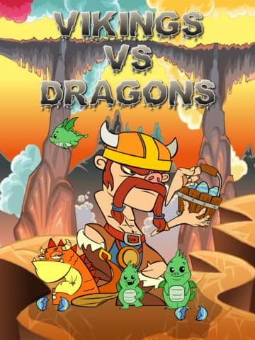 Vikings vs Dragons Defense Free Game screenshot 2