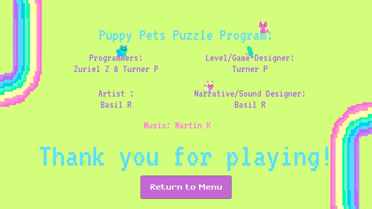Puppy Pets Puzzle Program
